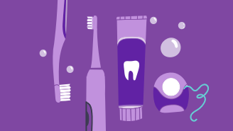 brushing and flossing your teeth