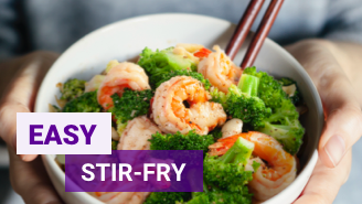stir-fry with shrimp recipe