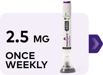 2.5mg once weekly